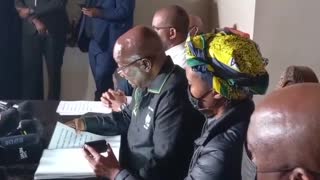 Former president Jacob Zuma addresses the nation on Sunday.