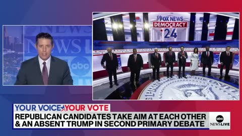 Republican candidates clash during 2nd primary debate