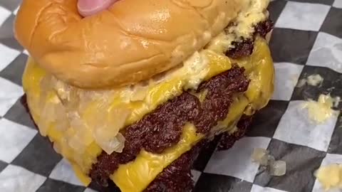 The DOUBLE SMASHED BURGER