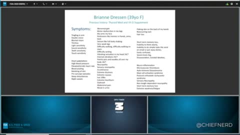 Vaccine Injured 38-Year-Old Brianne Dressen Calls into the FDA VRBPAC Meeting