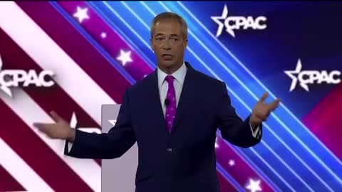 Nigel Farage speaking at CPAC 2022 Dallas, Texas