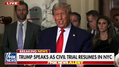 Trump Speaks as Civil Trial Resumes in NYC