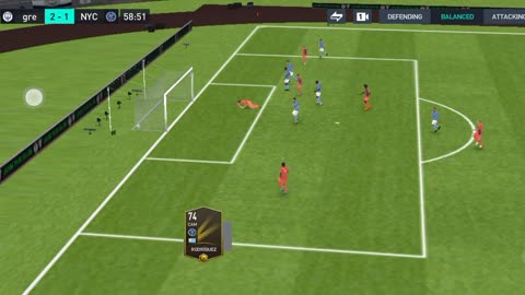 Playing fifa mobile