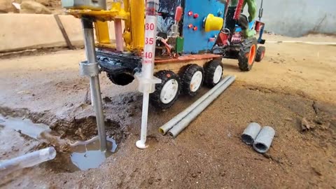 diy tractor mini borewell drilling machine