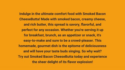 Smoked Bacon CheeseButta – CheeseButta - Gourmet Products