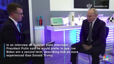 WATCH: Russia's Putin expresses preference for Biden as president