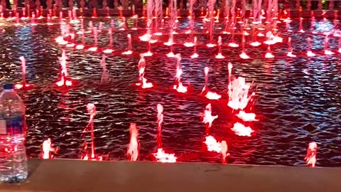 Fountain dancing at boulevard city riyadh saudia arabis