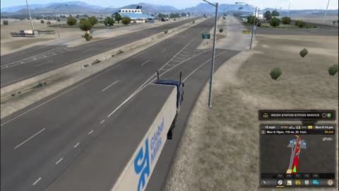 Full Job of Moving Big Trailor on Las Vegas in American Truck Simulator