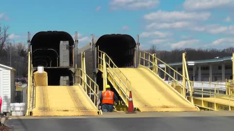 Amtrak Auto Train Loading and Leaving Lorton Virginia to Sanford, Florida | Railfan Rowan