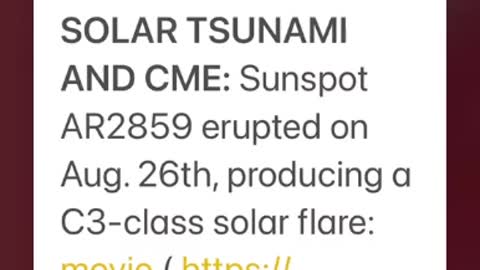 SUNSPOT WAVE RIPPLE RECALL 25TH - “Q” SAVE AMERICA 2024