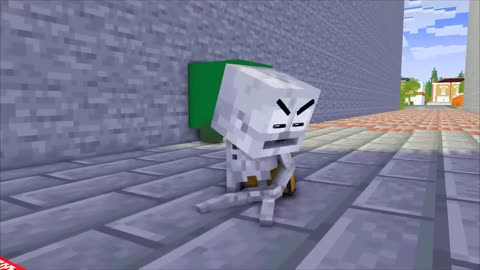 Monster School Poor Baby Zombie and Good Skeleton Family - Minecraft Animation