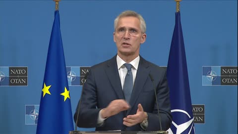 NATO chief talks NATO acceptance at joint declaration