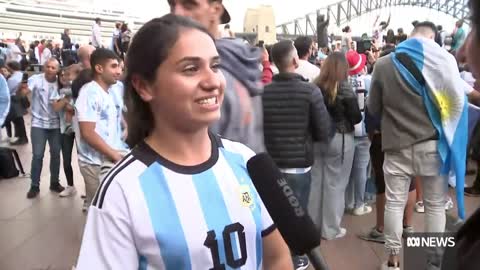 Thousands of Argentinian fans in Australia celebrate World Cup win ABC News