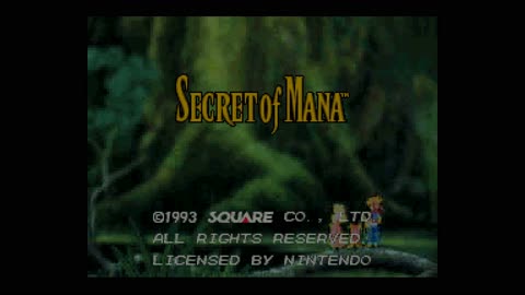 Secret of Mana (SNES) Title Screen • Squaresoft