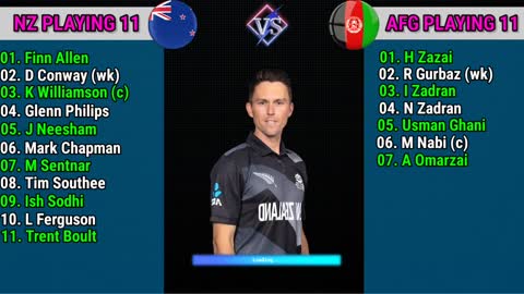 T20 World Cup 2022 New Zealand vs Afghanistan playing 11 NZ vs AFG 21st Match Playing 11