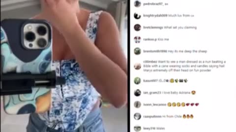 Adriana cherik live on instagram