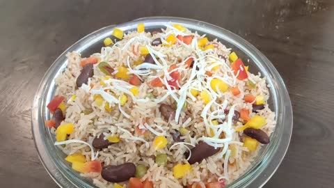 The salty rice and shredded coconut make it look more delicious