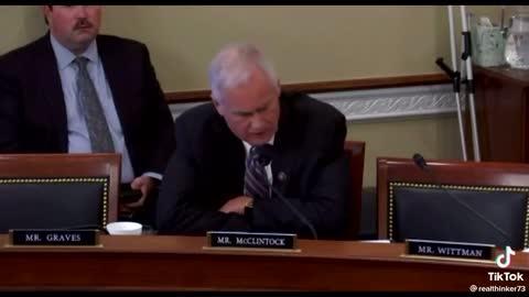 Congressman Tom McClintock 4th District of California - Electric?