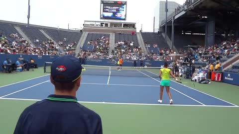 Sania Mirza and Colin Fleming US Open 2012 mixed doubles quarterfinal clip