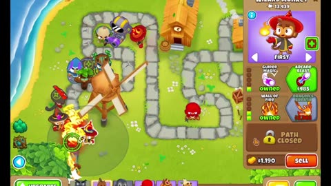 Btd6 Town center Magic monkeys only