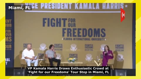 VP Harris Draws MASSIVE Crowd at 'Fight for our Freedoms' Tour Stop in Miami, FL | FIU | Fat Joe