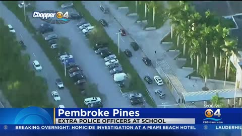 Extra Police Presence After Inappropriate Graffiti Found At Pembroke Pines School