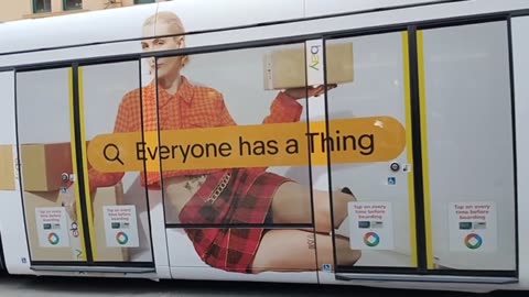 Predictive Programming In Large Ebay Ad On Tram