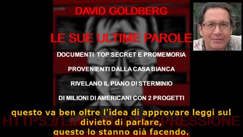 LE ULTIME RIVELAZIONI SI David_Goldberg's PRIMA DI ESSERE UCCISO.