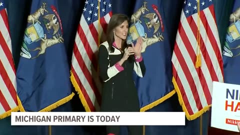 2024 Michigian Primary Nikki Haley ,Donald Trumph face off