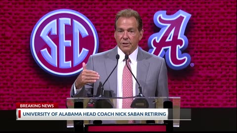 Alabama Head Coach Nick Saban announces retirement