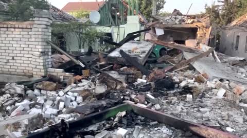 Deadly strikes level homes in Ukraine's Mykolaiv