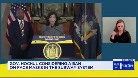 NY Gov. Kathy Hochul wants to ban masks on NYC subways