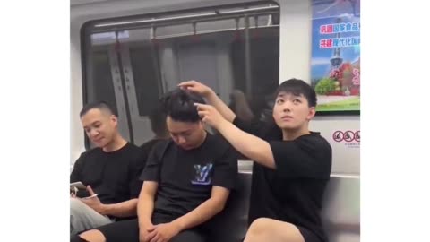 Epic Wig Fail: Unforgettable Bus Nap Mishap!