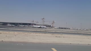 Qatar Airbus A350-1000 Taking off from Doha