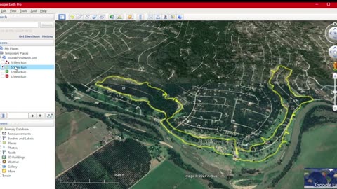 Bastrop Golf Course KMZ data flyover