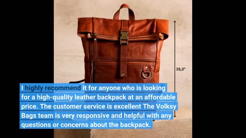 Volksy Bags Leather #Backpack for Men & Women-Overview