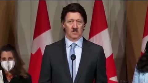 JUSTIN TRUDEAU SAYS HE'S AGAINST RUSSIAN AUTHORITARIANISM. THE IRONY.