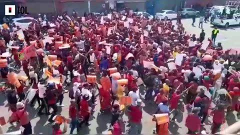 Watch: Malema Leads National Shutdown March In Pretoria