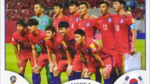 PANINI STICKERS KOREA REPUBLIC TEAM WORLD CUP 2018