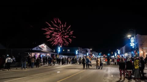 Fenelon Falls Santa Clause Parade Fireworks