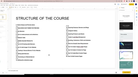 Shopify Class 01 - introduction-to-the-course