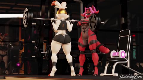 furry at gym 2