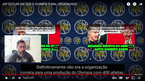 Jay Cutler disse que o Mr. Olympia é uma bagunça.