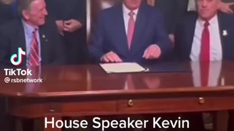 House Speaker Kevin McCarthy Signs Bill Ending the Covid-19 Emergency Declaration