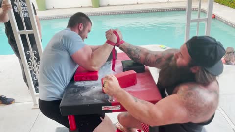 Eric Spoto vs Brandon Allen: Arm Wrestling Night