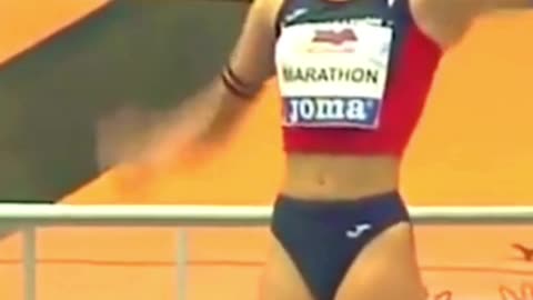 Alba Ramirez Beautiful High Jump