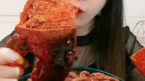 ASMR eating Spicy Seafood 🔥🔥🔥