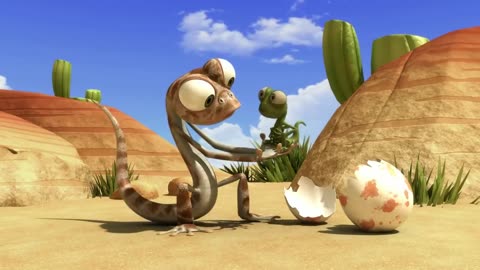 Oscar's oasis | baby lizard | Hq | funny cartoons