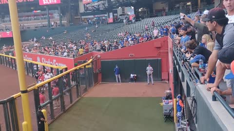 degrom warming up