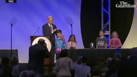 Creepy Joe Biden "got Permission" to touch little boy.